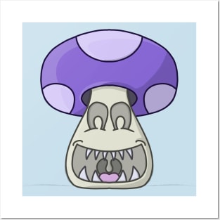 Halloween mushroom Posters and Art